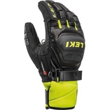 LEKI Worldcup Race Coach Flex S GTX Handschuhe, Black-Ice Lemon, EU 10