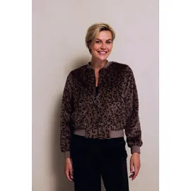 Zhrill Blouson ZHGIULIA moderner Look, aus Kunstfaser, Regular Fit, mit Eingrifftaschen braun S (36)