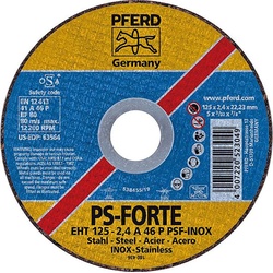 Pferd Trennscheibe A60PPSF-INOX 125x1,0mm gera.