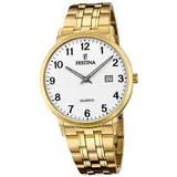 Festina Elegant Herren Uhr F20513/1 Armband-Uhr gold D2UF20513/1 - Goldfarben