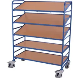 VARIOfit Eurokastenwagen mit 5 Holzböden