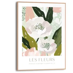 Poster REINDERS "Blumen", rosa (farbe bild(er): rosa), B:30cm H:40cm T:1,6cm, Bilder, Küche - Rosa - MDF - Blumen und Pflanzen - 30x40 cm