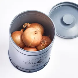 Zeller Vorratsdose Onions Metall Grau