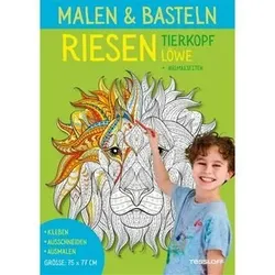 TESSLOFF 978-3-7886-3950-1 Malen und Basteln. RIESEN Tierkopf. Löwe