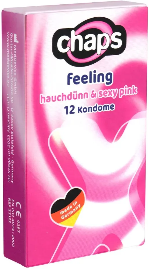«Feeling» (Hauchzart, Rosé) unvergleichlich zarte Kondome (12 Kondome)