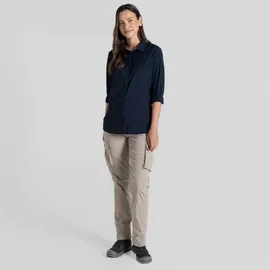 Craghoppers Langarmbluse Blau 38