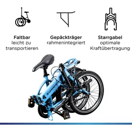 Zündapp Z101 20 Zoll RH 37 cm sky blau