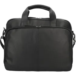 d & n Business Line Aktentasche Leder 38 cm Laptopfach schwarz Schwarz Herren 