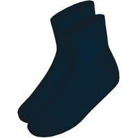 banora leichte Fußwärmer oder Bettschuhe mit 70% Schurwolle und 30% Seide für Damen und Herren (Gr. 3 (43-46), Farbe: marine)