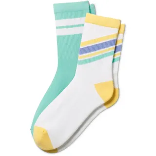 Tchibo - 2 Paar Tennissocken mit Bio-Baumwolle - Herren - Gr. 31-34 - blau/gestreift
