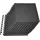 Vevor 24 x Puzzlematte Bodenschutzmatte 610 x 610 x 14 mm, Hochdichte EVA-Schaumstoffmatte, Ineinandergreifende Fitnessmatte Gymnastikmatte Sportmatte, Trainingsmatte (Schwarz) mit Grauen Punkten
