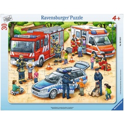 Ravensburger Rahmenpuzzle Spannende Berufe - Rahmenpuzzle, 30 Puzzleteile bunt