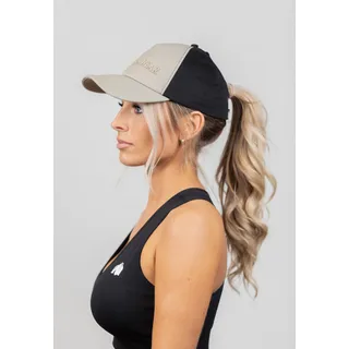 Sharon Ponytail Cap - Beige/Schwarz