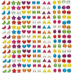 Kristall & Edelstein-Aufkleber (pro Set 280) Bastelbedarf Verzierung & Dekorationen