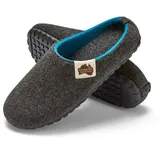 Gumbies Outback Slipper Charcoal/Türkis 45