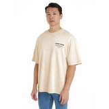 Tommy Jeans T-Shirt »TJM REG WASHED ESSENTIAL TJ TEE«, beige