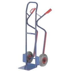 ROLLCART Sackkarre mit Treppenrutschkufen blau, 53x130x64 cm
