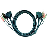 ATEN 2L-7D02U Kabelsatz (DVI, USB, Audio, 1,8m