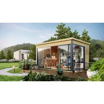 Weka Domeo 4 4,18 x 3,21 m natur/anthrazit