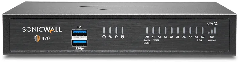 SonicWALL TZ470W, 3,5 Gbit/s, 1,5 Gbit/s, 2000 Mbit/s, 1500 Mbit/s, 600 Mbit/s,