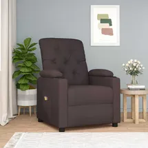 vidaXL Massagesessel Stoff 78,5 x 96,5 x 93 cm dunkelbraun