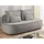 S-Style Kindersofa Vero 210 x 90 x 98 cm Buche/Birke grau schwarz