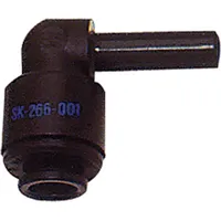 Riegler Einsteck-Winkelverbinder POM, Stutzen 6 mm, Schlauch-Außen- Ø6