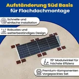 Solar-Hook Aufständerung SÜD Basis-System 2 Module