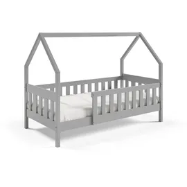 masseno Kinderbett Bella 80 x 160 cm Kiefer hellgrau silber