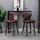 Homcom Barhocker 52 x 53 x 101 cm Braun