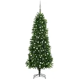 vidaXL Künstlicher Weihnachtsbaum mit LEDs & Kugeln 240 cm Grün