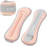 CEWROM Gewichtsmanschetten Set Hand und Fuß, 2PCS Verstellbares Fußgelenkgewichte Set, Gewichtsmanschetten Hand, Fußgewichte und Fußgelenkgewichte für Anfänger und Kinder Tanzen Bewegung (Rose, 0.3)