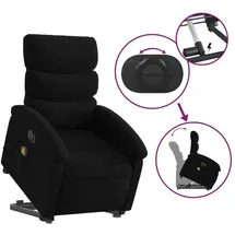 vidaXL Massagesessel elektrisch 92 x 99,5 x 92 cm Schwarz mit Aufstehhilfe
