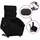 vidaXL Massagesessel elektrisch 92 x 99,5 x 92 cm Schwarz mit Aufstehhilfe