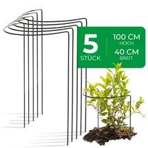 Novatool 5 Strauchstützen 100 x 40 cm Grün