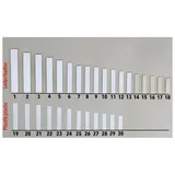 Akkordeon Stimmplatten Ventile Reed Valves Leder Kunststoff Italien (Kunststoff, Nr.27-25,0x5,5mm (20x))