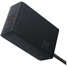 Baseus GaN 3x USB-C USB DC, 240W cable1m (black)