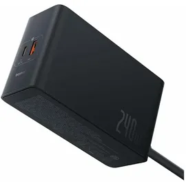 Baseus GaN 3x USB-C USB DC, 240W cable1m (black)