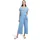 Betty & Co Betty&Co Overall Damen mit aufgesetzten Taschen (1-tlg) Nahtführung blau XL (44)