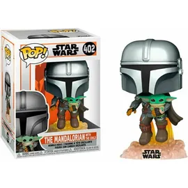 Funko POP! Star Wars The Mandalorian with the Child 402 - Mando Flying w/ Jet Pack