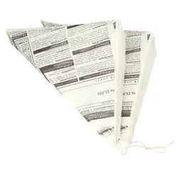 Papstar Spitztüten, kompostierbar, Pommestüte mit Newsprint Aufdruck, 1 Packung = 1000 Stück