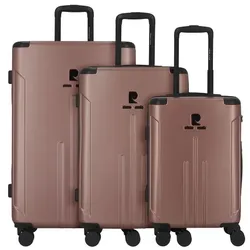 pierre cardin 4 Rollen Kofferset 3-teilig pink gold