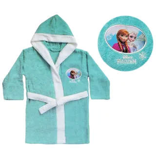 alles-meine.de GmbH Frottee Bademantel die Eiskönigin - 2 bis 4 Jahre - Gr. 92-110 - 100% Baumwolle - für Kinder - Mädchen - Prinzessin Princess - völlig unverfroren ELSA Aren..