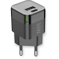 Fontastic USB Ultra Schnell-Reiselader „GaNto30“30 Watt GaN Technologie - Fast Charge und Power Delivery