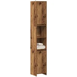 Badschrank Altholz-Optik 30x30x183,5 cm Holzwerkstoff