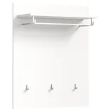 xonox.home Garderobenpaneel Modern 80 x 96 x 25 cm Weiß