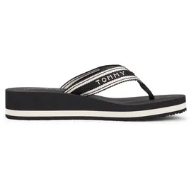 Tommy Hilfiger TH Flag Print Summer Sandal Schwarz 40
