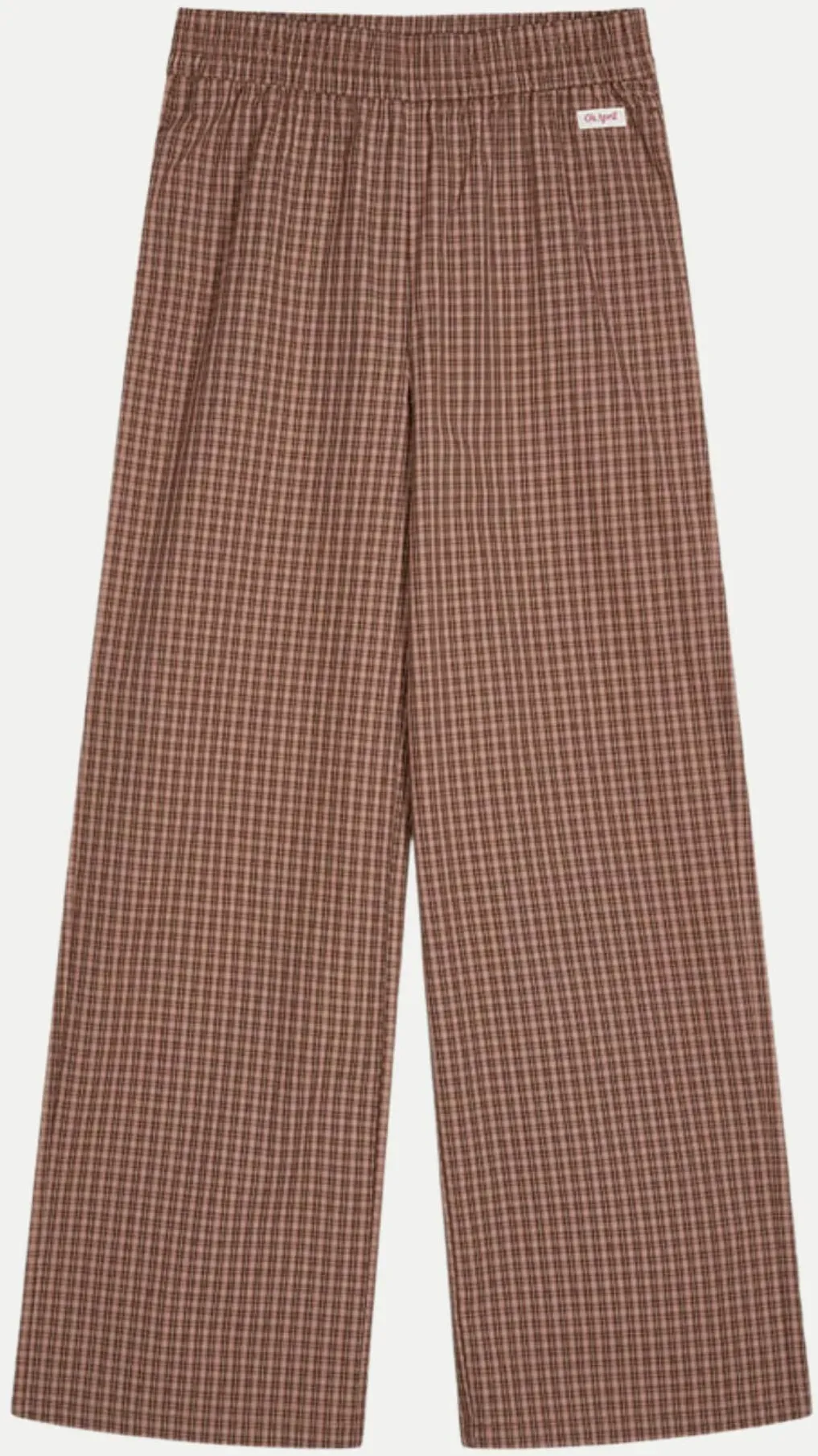 Hose Hazel mit weitem Bein Braun L