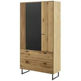 Zurbrüggen Vitrine Arezzo - holzfarben ¦ Maße (cm): B: 100 H: 186 T: 38.0