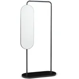 [en.casa] Garderobenständer Vamn 167 x 80 x 35 cm Schwarz